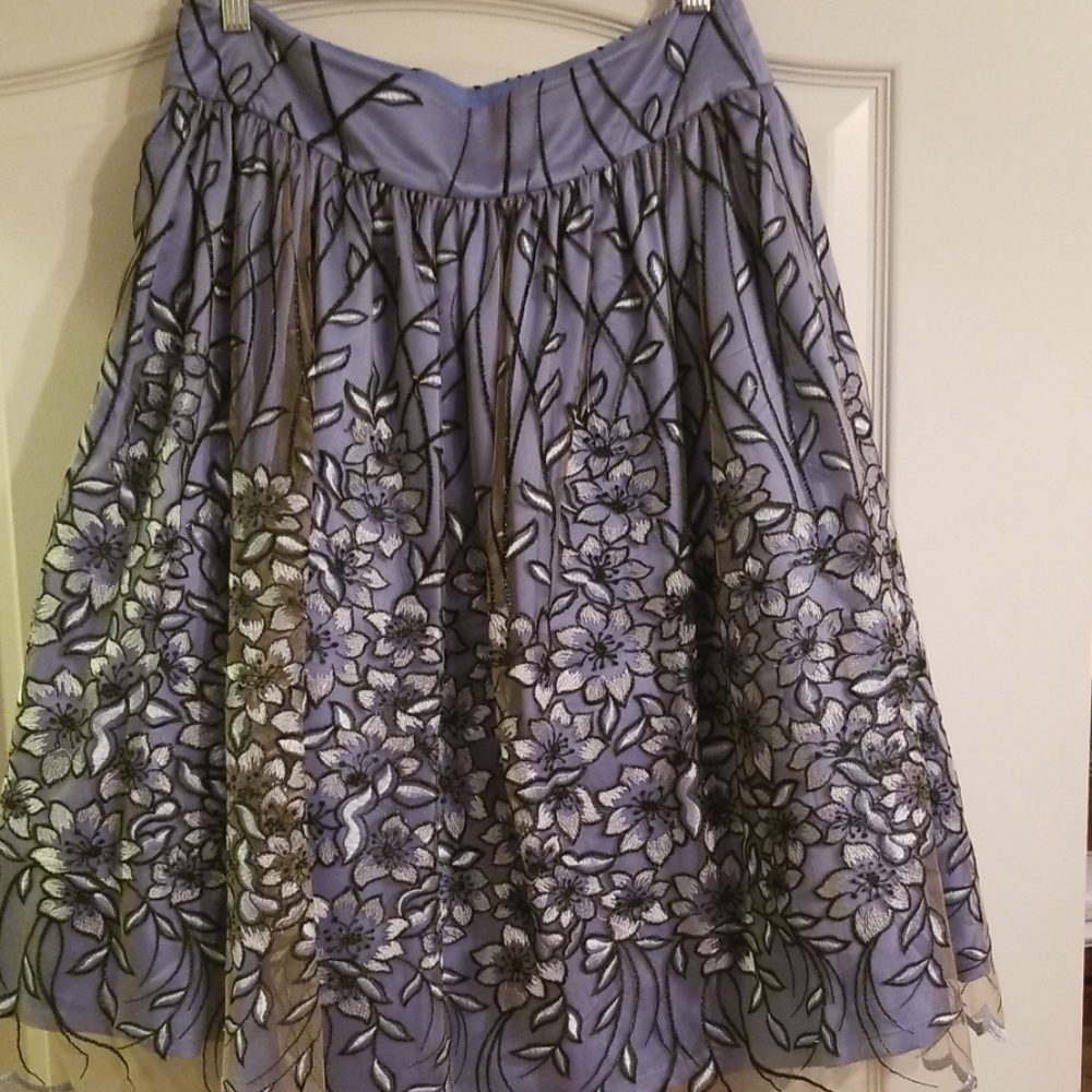 Flared flower skirt
